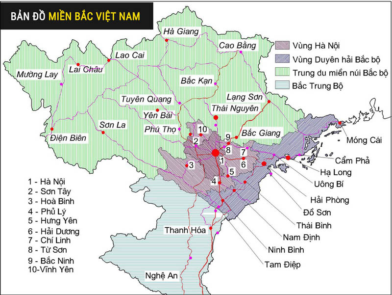 Bản đồ Việt Nam và bản đồ hành chính mới nhất của 63 tỉnh thành